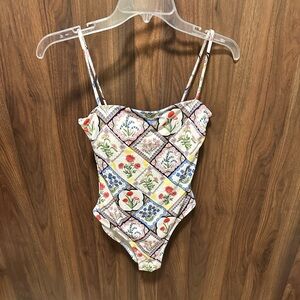 Boden One-Piece Floral Swimsuit, Size 4